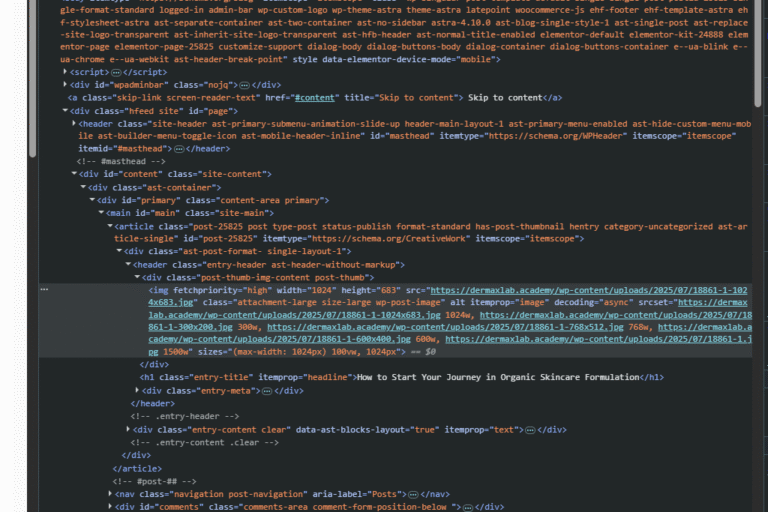 How to Start Your Journey in Organic Skincare Formulation